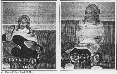 Brian and his party trick. "Do not hit me -- I have glasses."